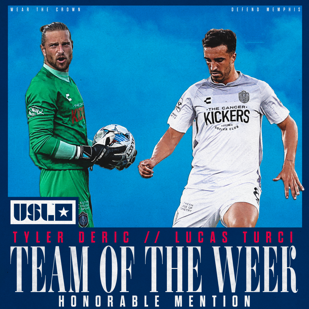 Tyler Deric and Lucas Turci earn USL Championship Team of the Week Honors