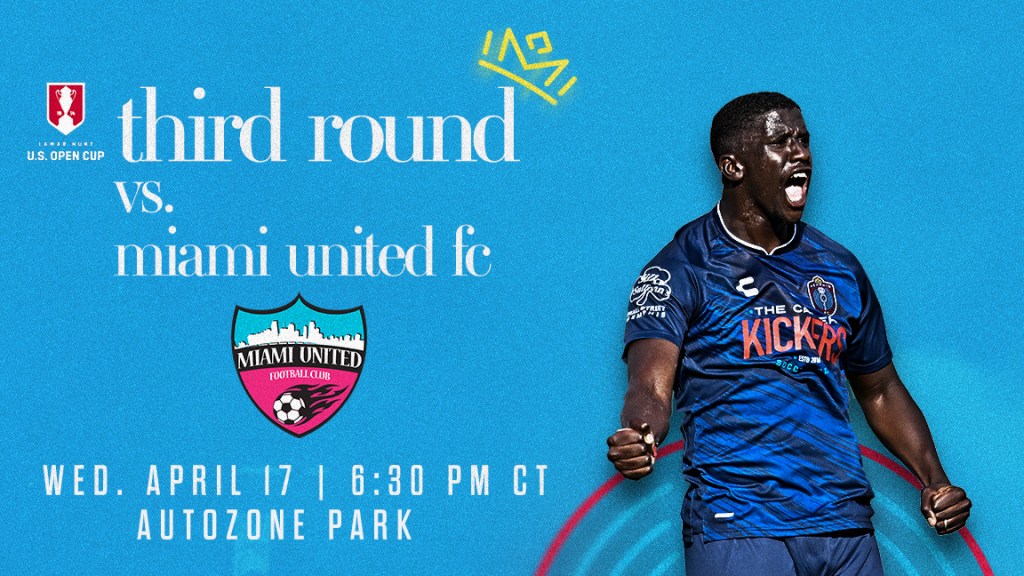 Memphis 901 FC host Miami United in the U.S. Open Cup on Wed., April 17
